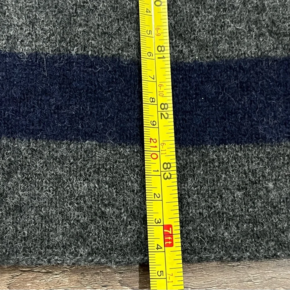 Gap 100% Lambswool Unisex Men's Striped Scarf Academia Rugby Preppy 72 X 10 Hole
